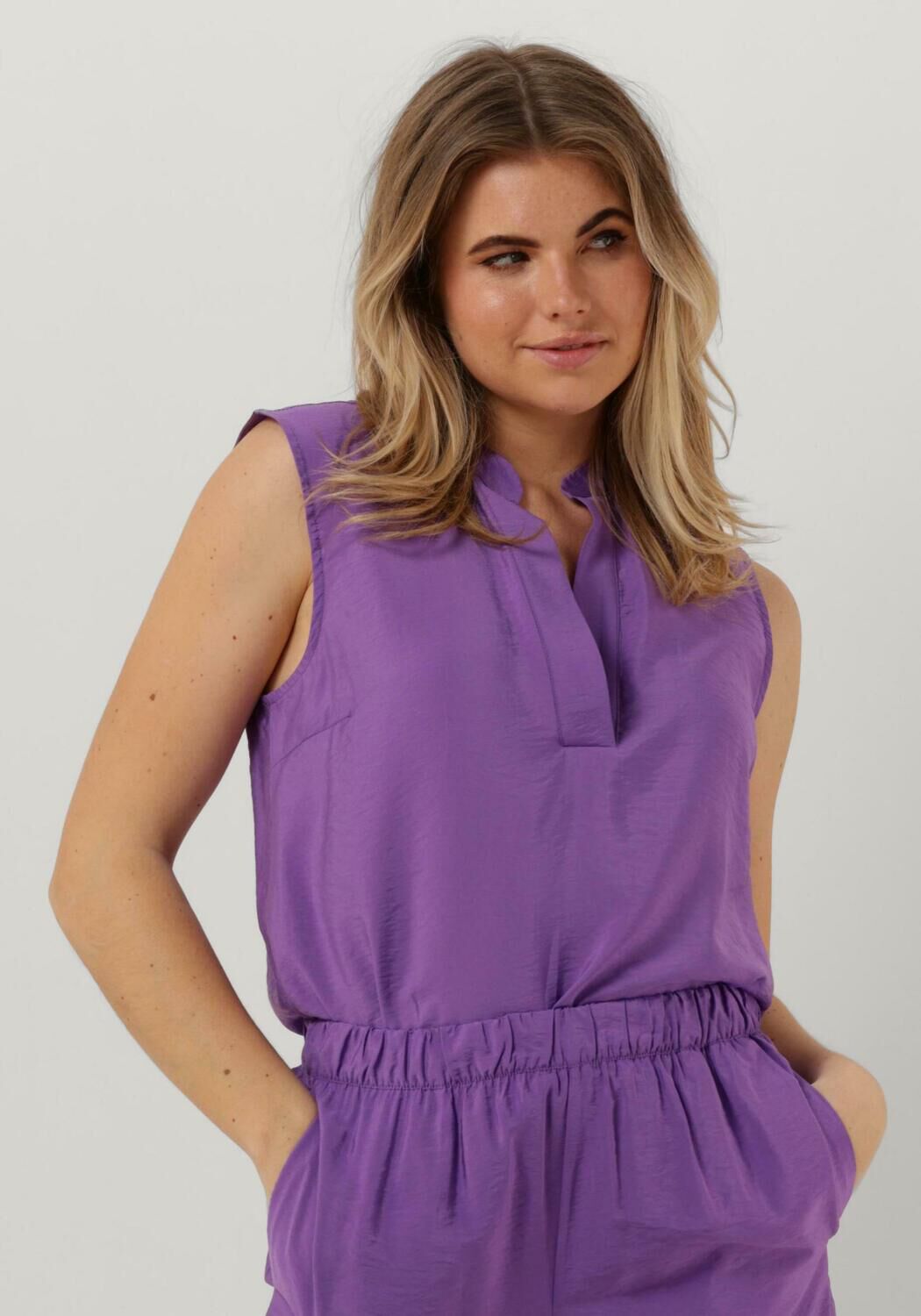 Paarse shop top dames