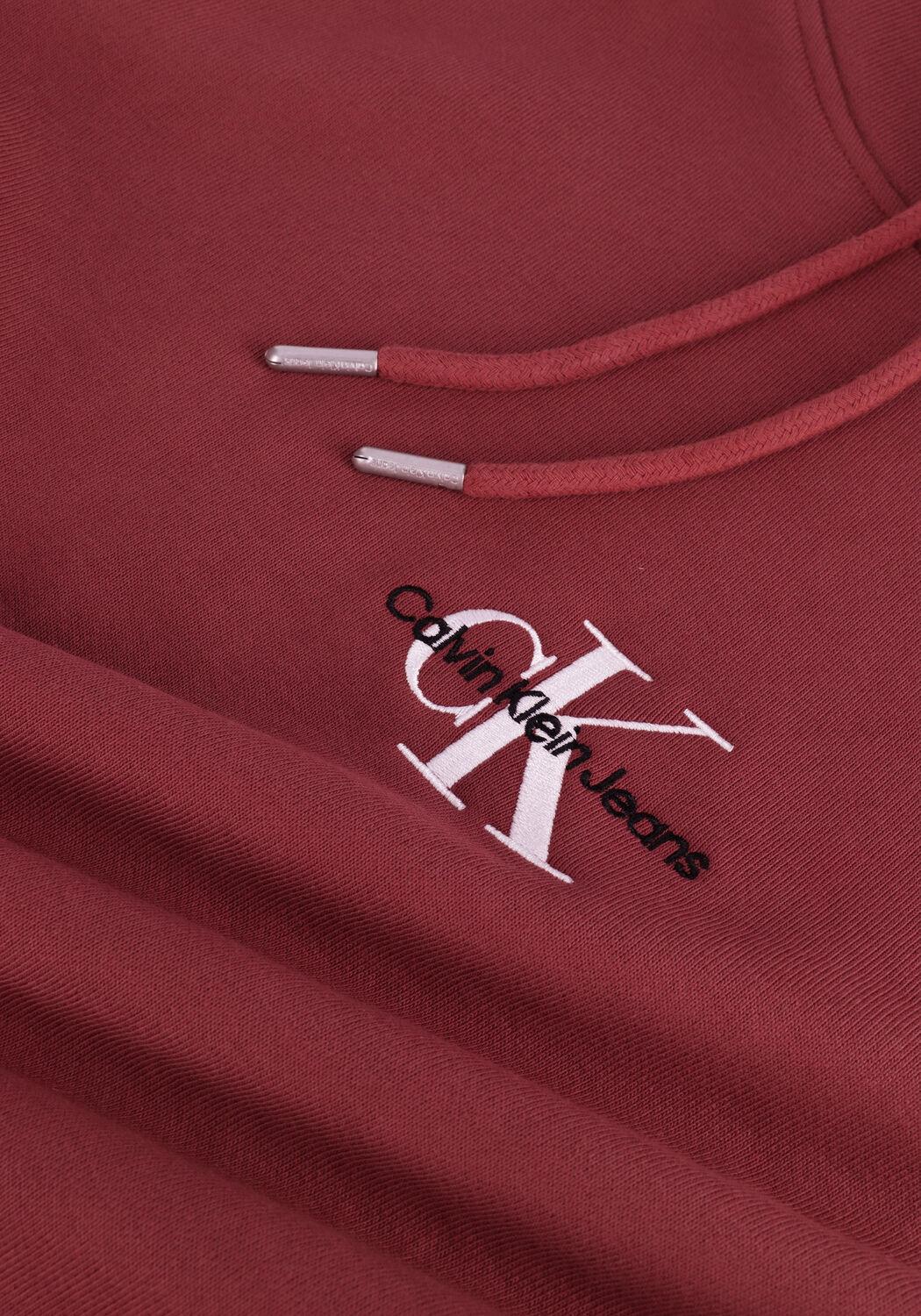 Bruine CALVIN KLEIN Mini jurk MONOGRAM HOODIE DRESS - large