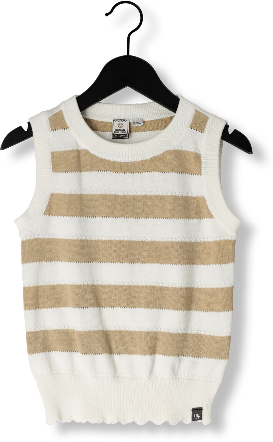 INDIAN BLUE JEANS Meisjes Tops & T-shirts Knitted Singlet Striped Camel