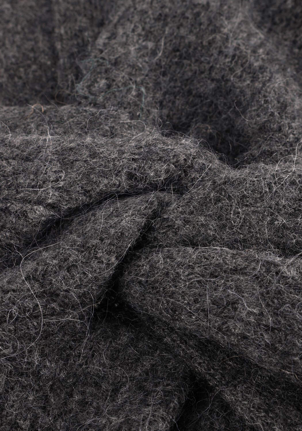 Donkergrijze SECOND FEMALE Trui FLARE KNIT - large