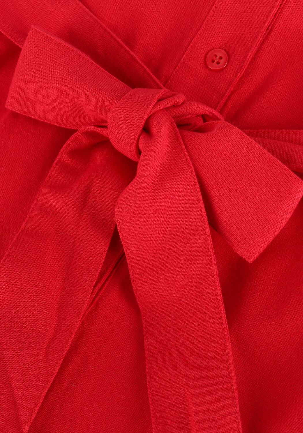 Rode CC HEART Midi jurk LINEN SAFARI DRESS - large