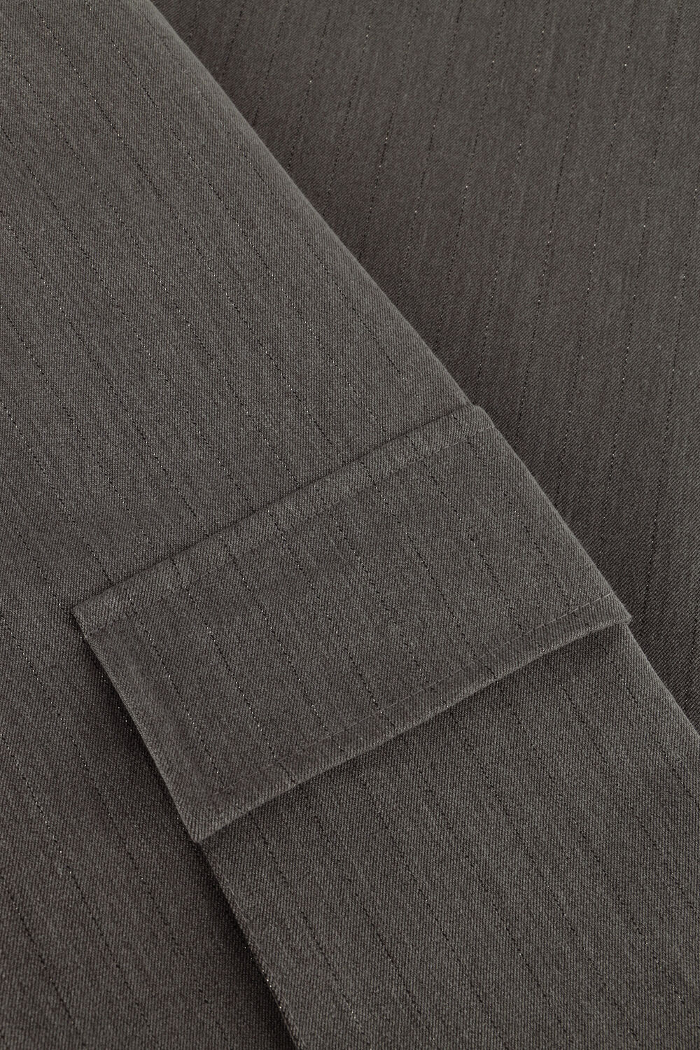 Grijze NUKUS Pantalon HAMBURG PANTS STRIPE - large