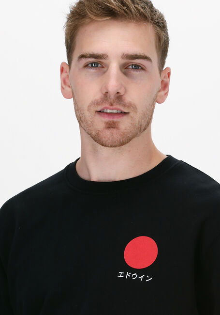 Zwarte EDWIN Sweater JAPANESE SUN SWEAT - large