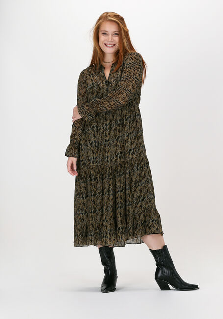 Olijf CIRCLE OF TRUST Midi jurk SIERRA DRESS - large