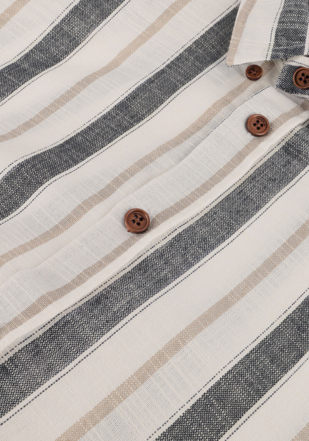 Gebroken wit ANERKJENDT Casual overhemd AKLEIF L/S STRIPE SHIRT - large