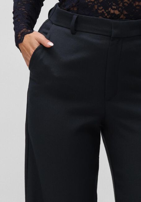 Donkerblauwe NEO NOIR Wijde broek EMMETT MELANGE PANTS - large