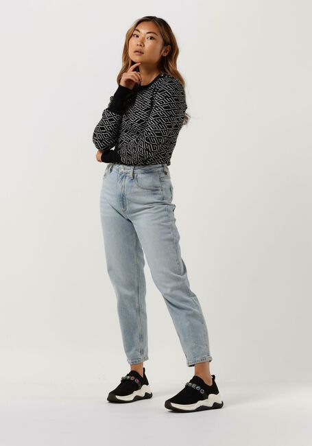 Zwarte GUESS Trui LS GUESS LOGO JACQUARD SWTR - large