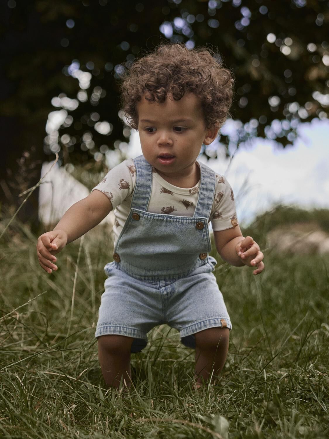 Blauwe LIL' ATELIER Broeken NBMFUNDA LOOSE SHORTALL 5552-FD LIL - large