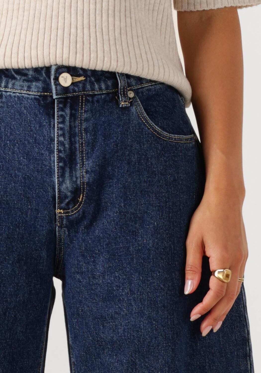 ABRAND JEANS Dames Jeans Mid Barrel Jean Tara Blauw