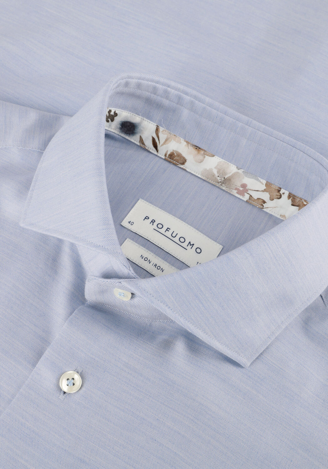 Lichtblauwe PROFUOMO Klassiek overhemd SHIRT X-CUTAWAY SF - large