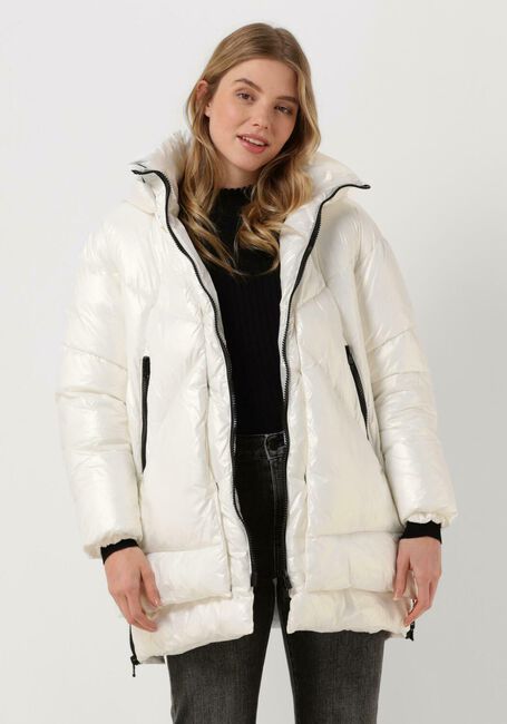 Witte CANADIAN Gewatteerde jas EUGENIE MID - large