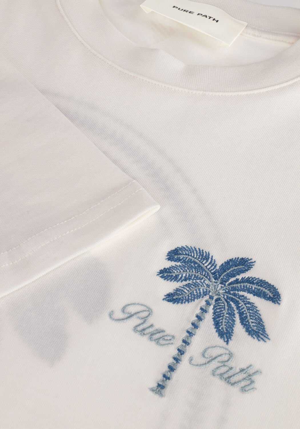 Gebroken wit PURE PATH T-shirt LOOSE FIT CREWNECK SS T-SHIRTS - large