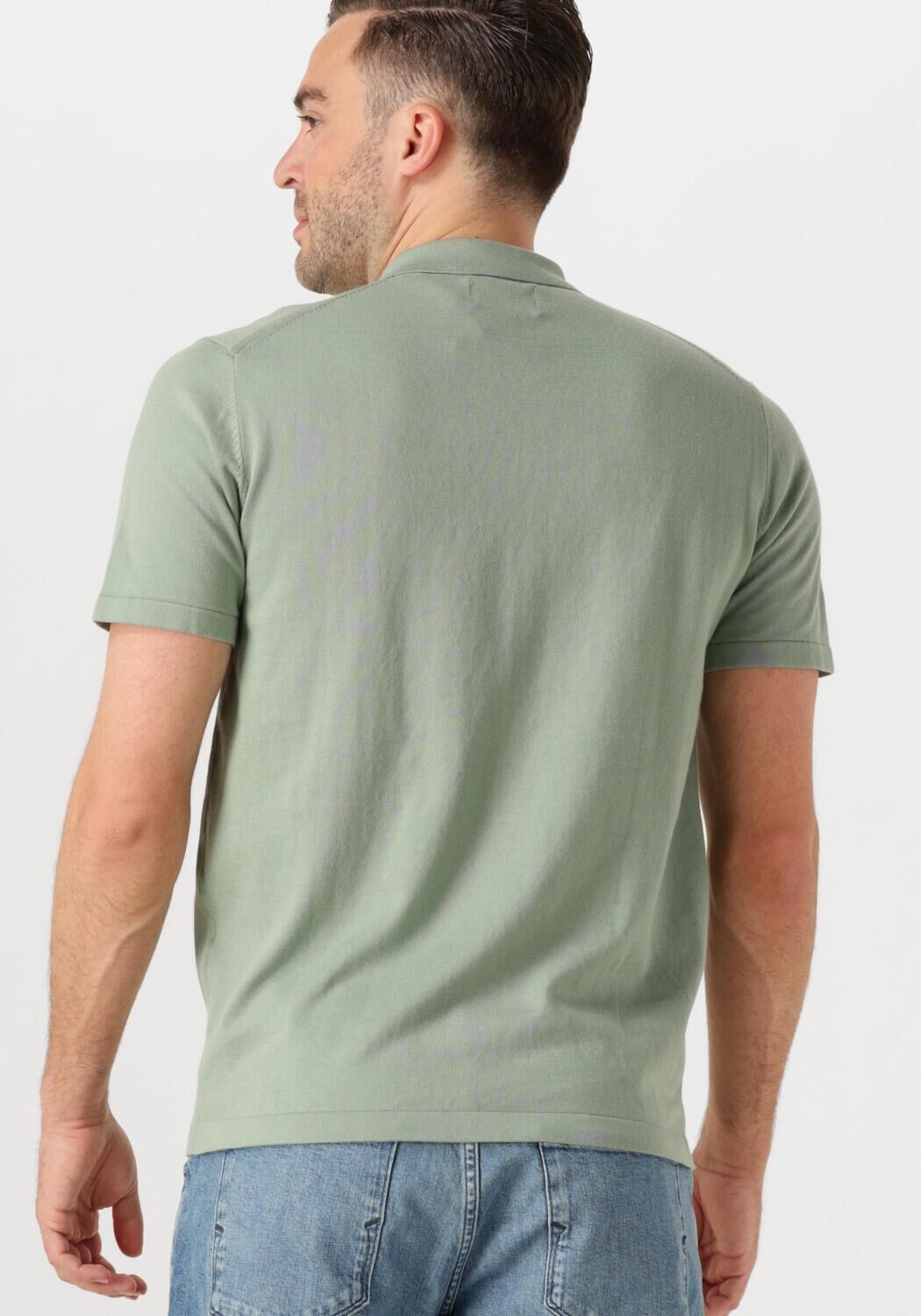 DSTREZZED Heren Polo's & T-shirts Dorian Zip Polo Groen