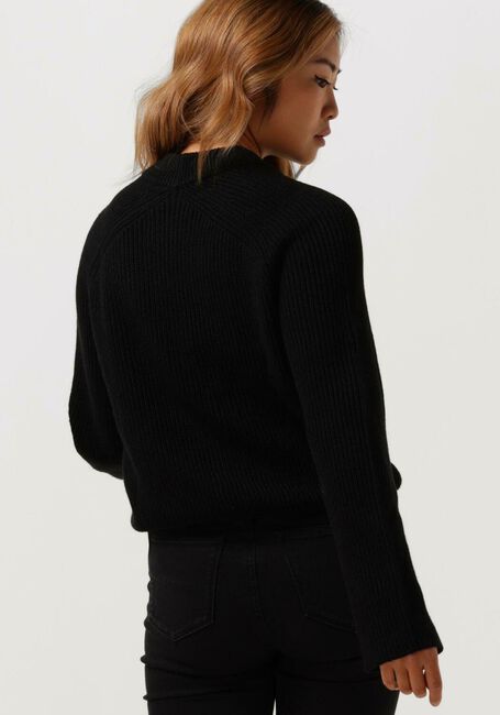 Zwarte CALVIN KLEIN Trui BLOWN UP CK HIGH NECK SWEATER - large