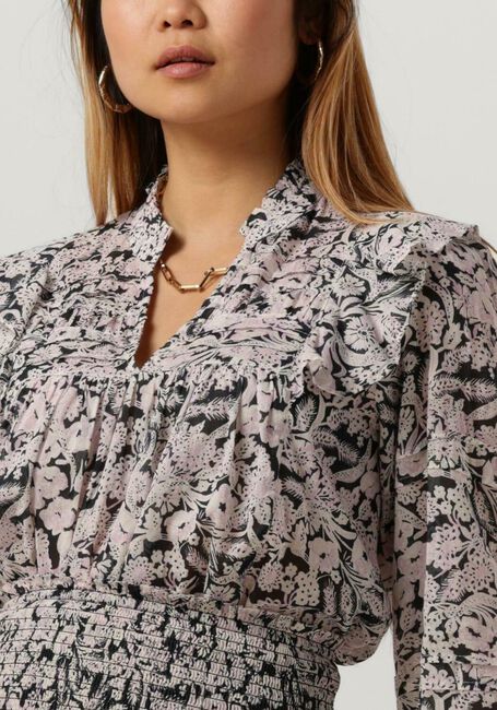 Zwarte NEO NOIR Blouses HAMA SWEET FLORAL BLOUSE - large