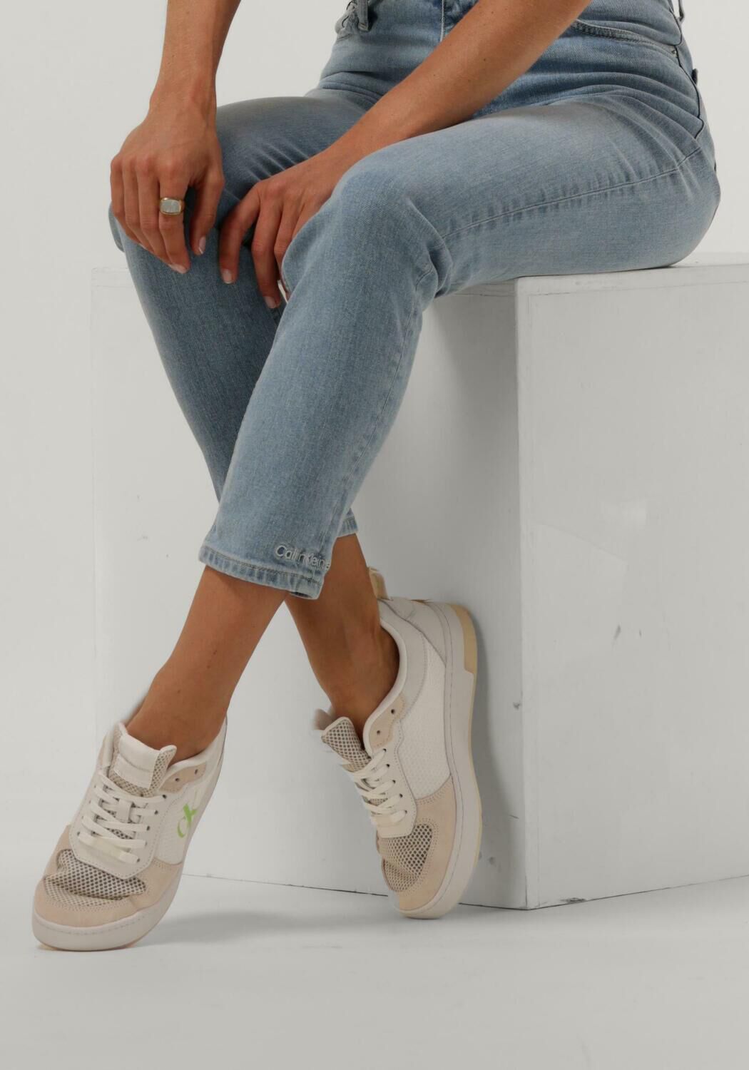 Witte CALVIN KLEIN Lage sneakers BASKET CUPSOLE LOW XRAY Omoda