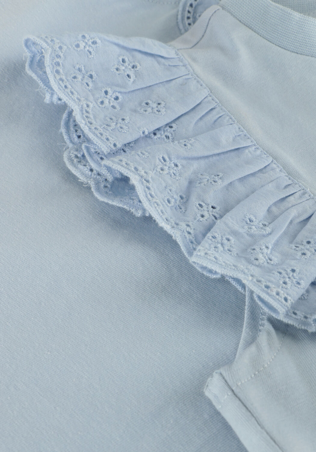 Blauwe DAILY7 Top T-SHIRT RUFFLE - large