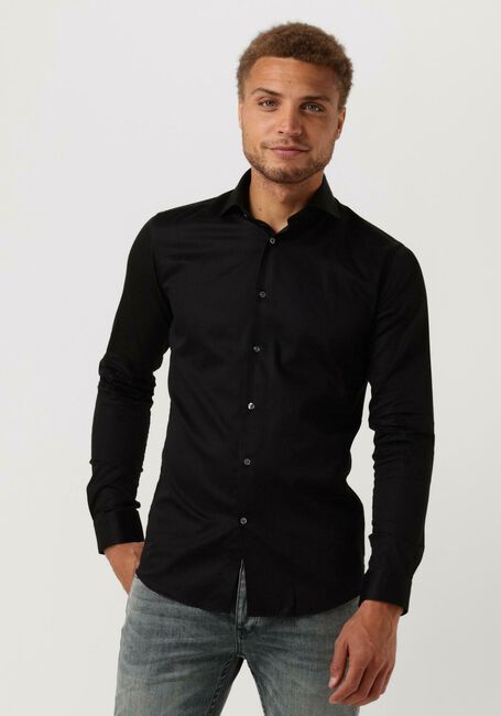 Zwarte GENTI Klassiek overhemd S0004-1109 - large