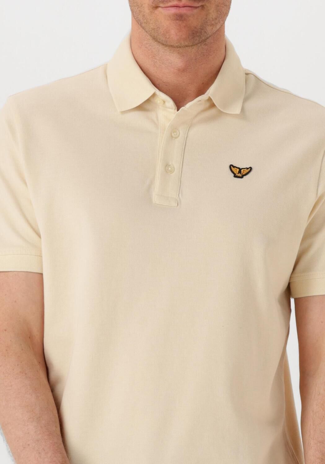 PME LEGEND Heren Polo's & T-shirts Pique Garment Dye Beige