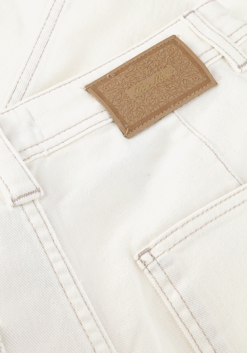 Gebroken wit MOS MOSH Lange broeken MMAYMEN MELO PANT - large