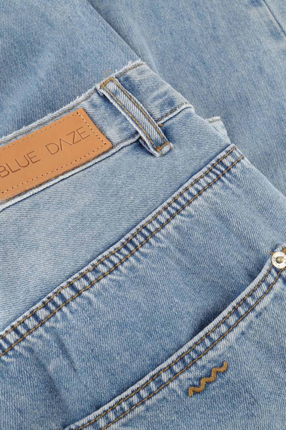 Lichtblauwe SUMMUM Broeken JEANS COCOON LEG VINTAGE COTTON TWILL - large