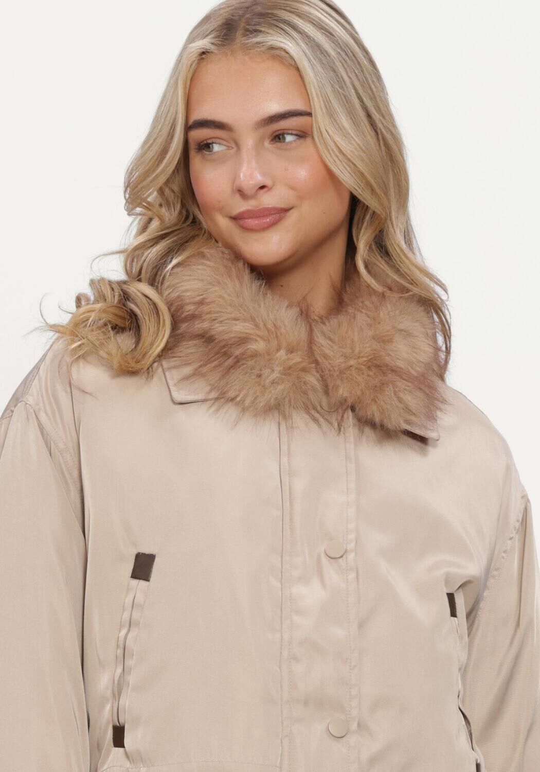 Beige NUKUS Gewatteerde jas PAULA JACKET - large