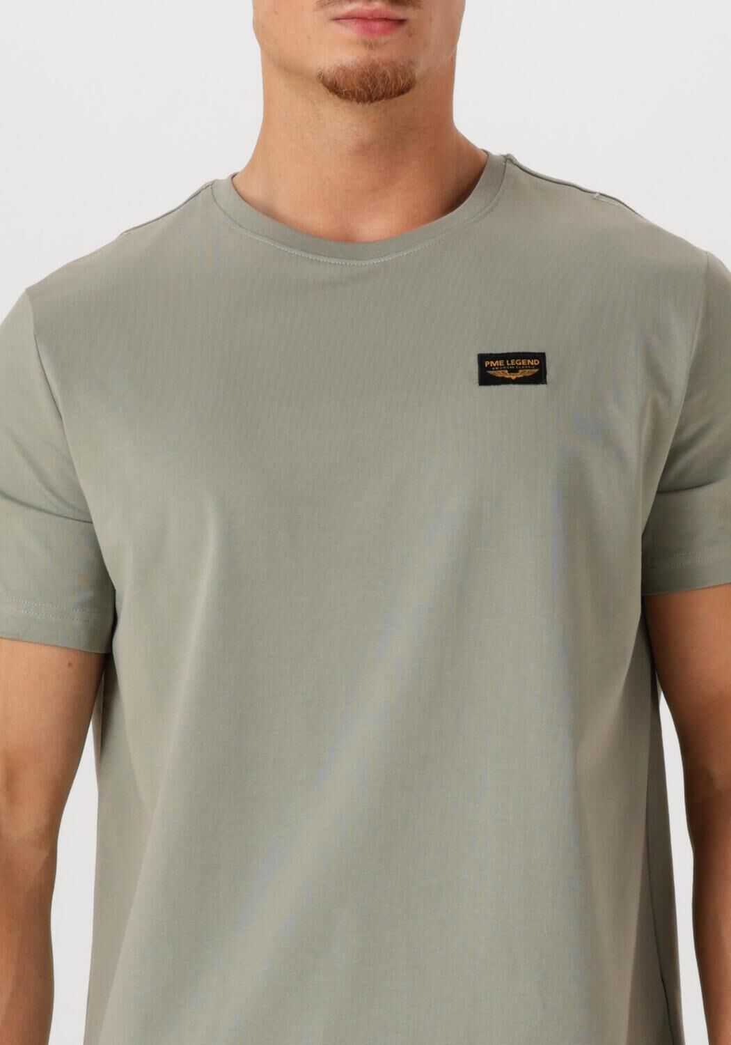 PME LEGEND Heren Polo's & T-shirts Short Sleeve R-neck Guyver Tee Groen