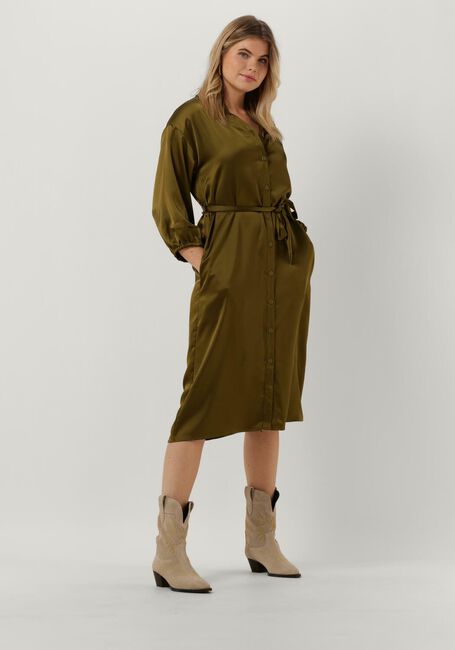 Groene MSCH COPENHAGEN Midi jurk ORIANNE JEANITA SHIRT DRESS - large