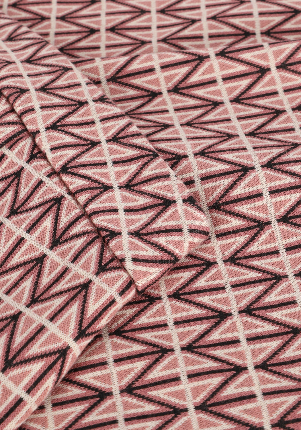 Oranje SUMMUM Flared broek TROUSER GRAPHIC JACQUARD - large