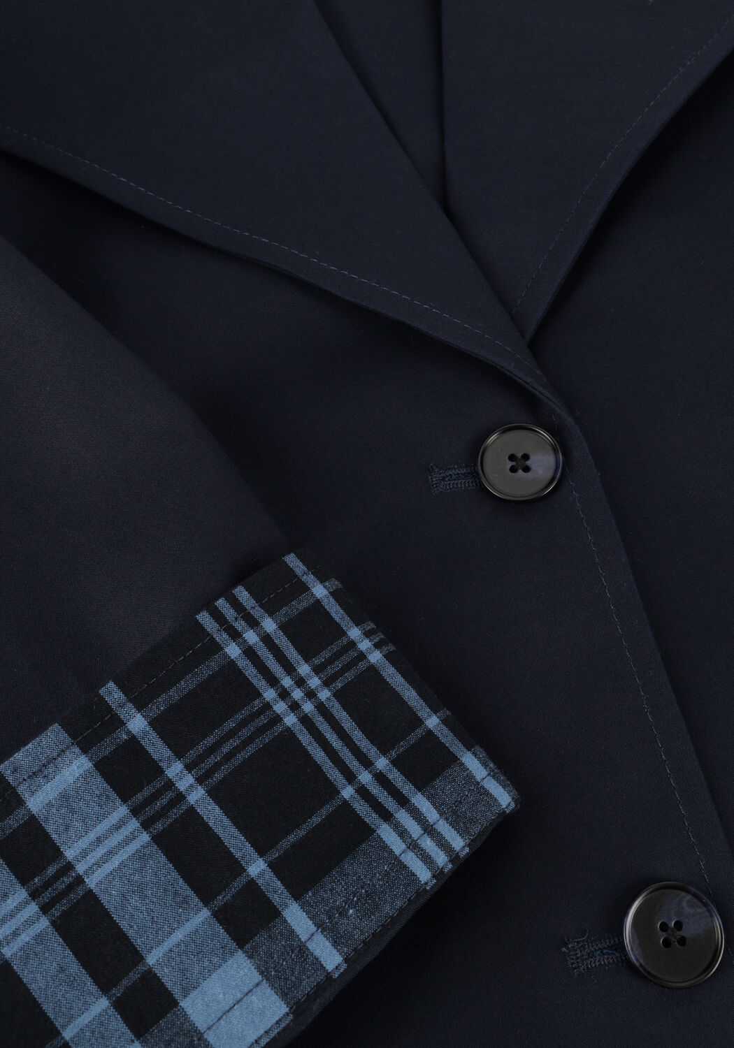 Blauwe MSCH COPENHAGEN Trenchcoats MSCHAUNE JOSEFINE JACKET - large