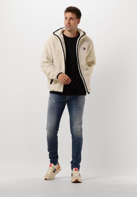 Beige TOMMY JEANS Vest TJM REG BADGE TEDDY - large