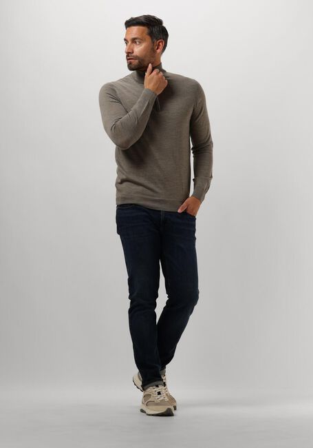 Groene PROFUOMO Trui PULLOVER HALF ZIP - large