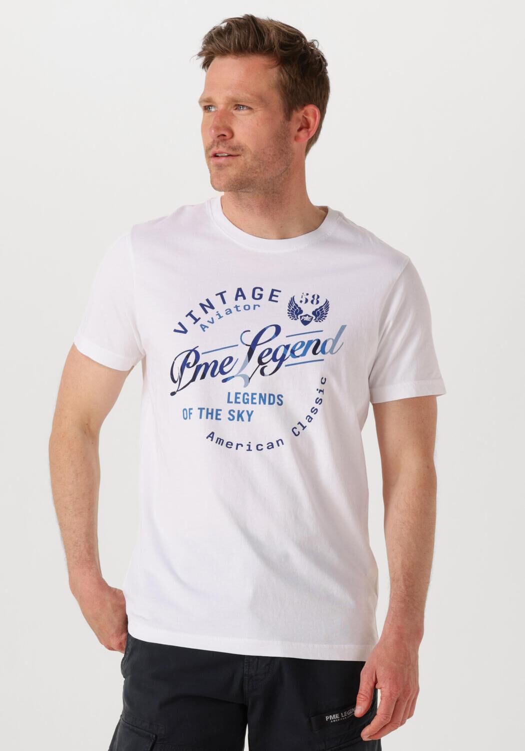 PME LEGEND Heren Polo's & T-shirts Single Jersey Package Wit