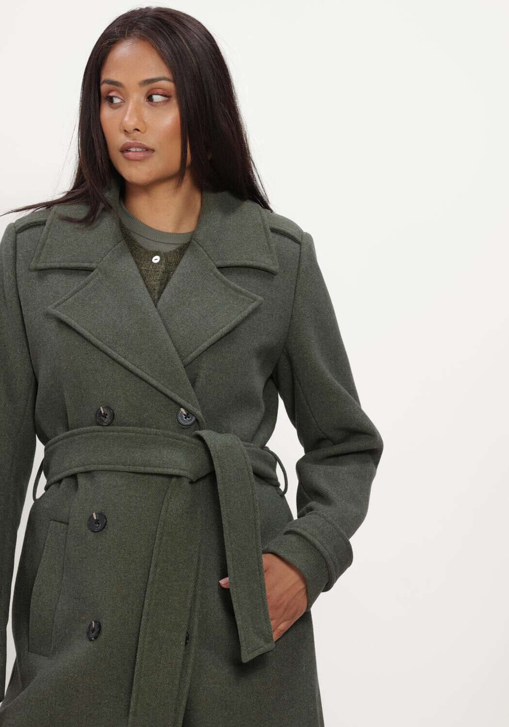 Groene MODSTR&Ouml;M Mantel SHAYMD COAT - large