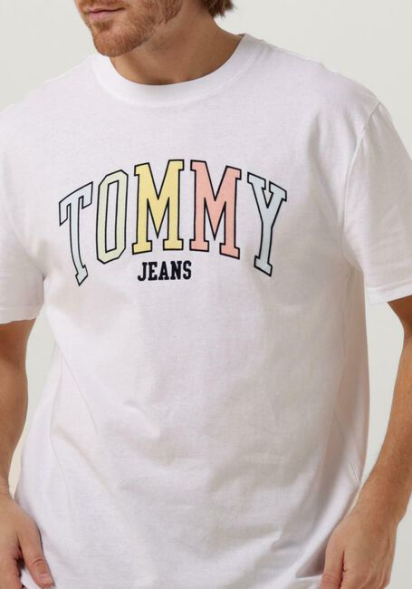 Witte TOMMY JEANS T-shirt TJM CLSC COLLEGE POP TOMMY TEE - large