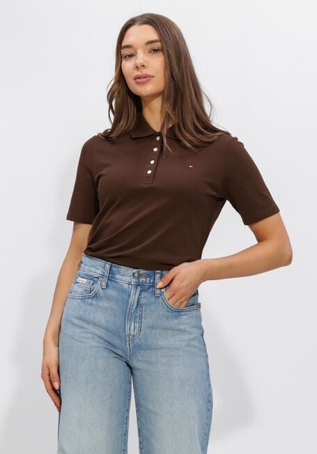 Bruine TOMMY HILFIGER Polo 1985 REG PIQUE POLO - large