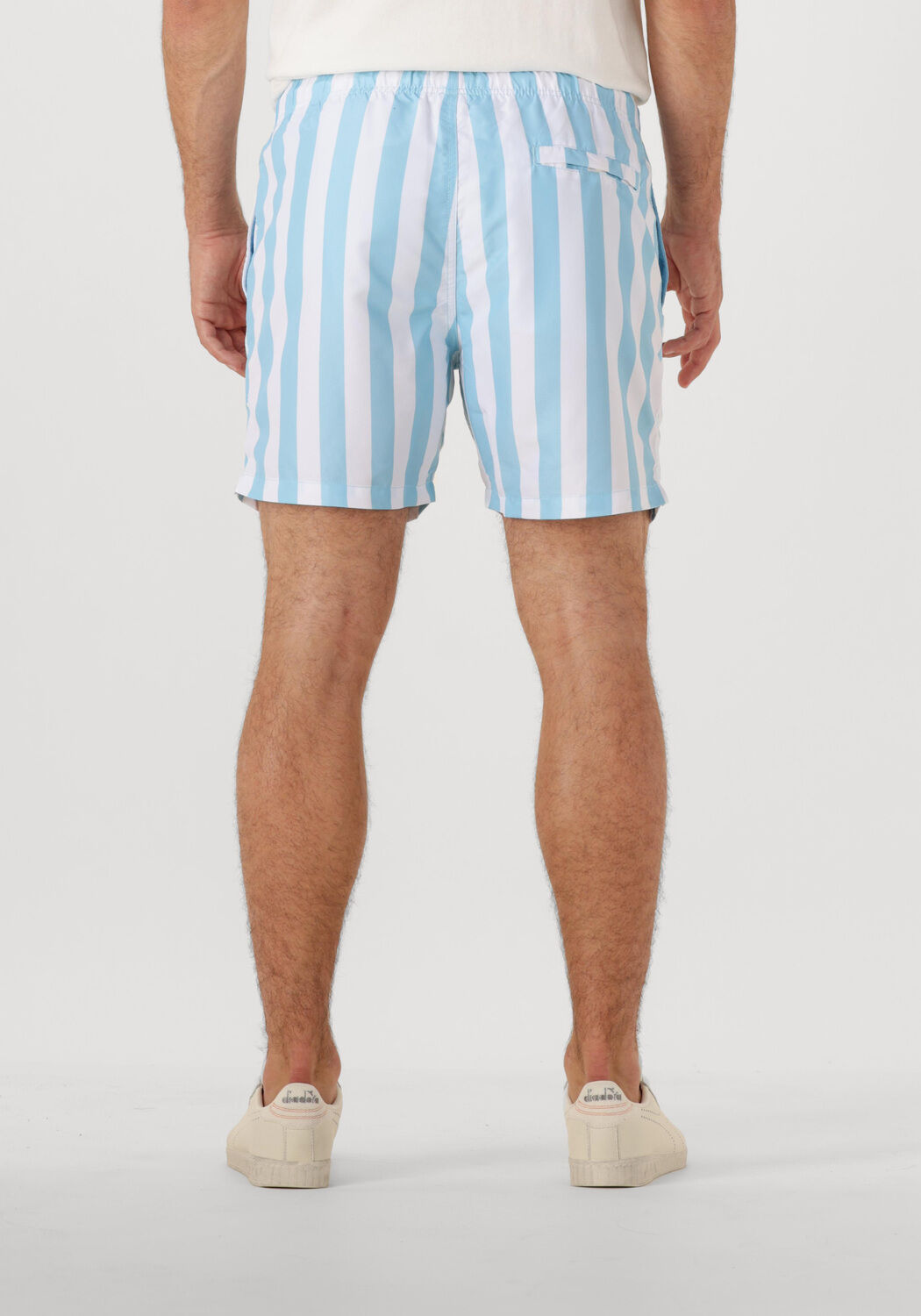 SHIWI Heren Zwembroeken Men Swimshort Broad Stripe Lichtblauw