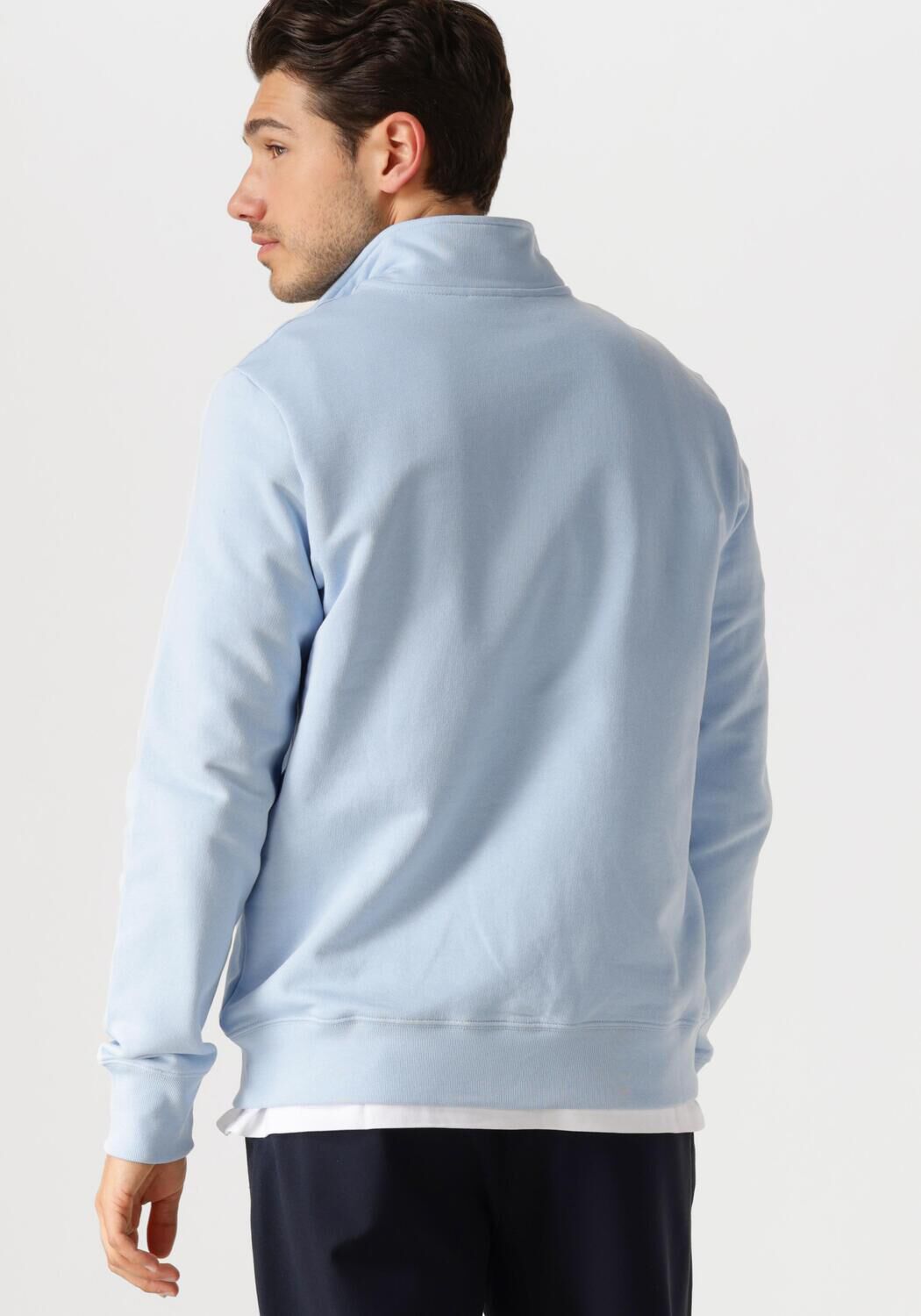 PS PAUL SMITH Heren Truien & Vesten Mens Ls Reg Fit Half Zip Top Zebra Blauw