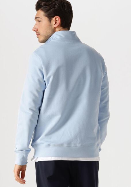 Blauwe PS PAUL SMITH Trui MENS LS REG FIT HALF ZIP TOP ZEBRA - large