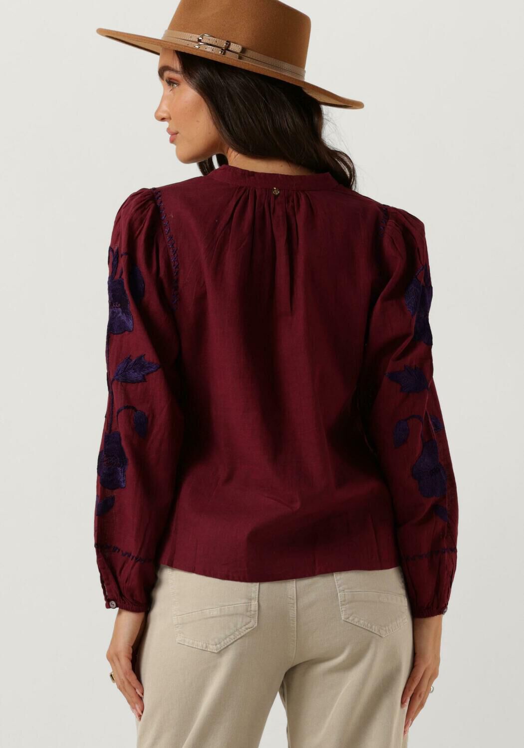 ANTIK BATIK Dames Blouses Isla Blouse Bordeaux