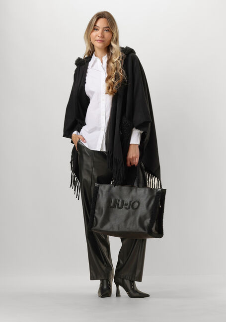 Zwarte LIU JO Truien/vesten FAKE FUR - CLOACK - large
