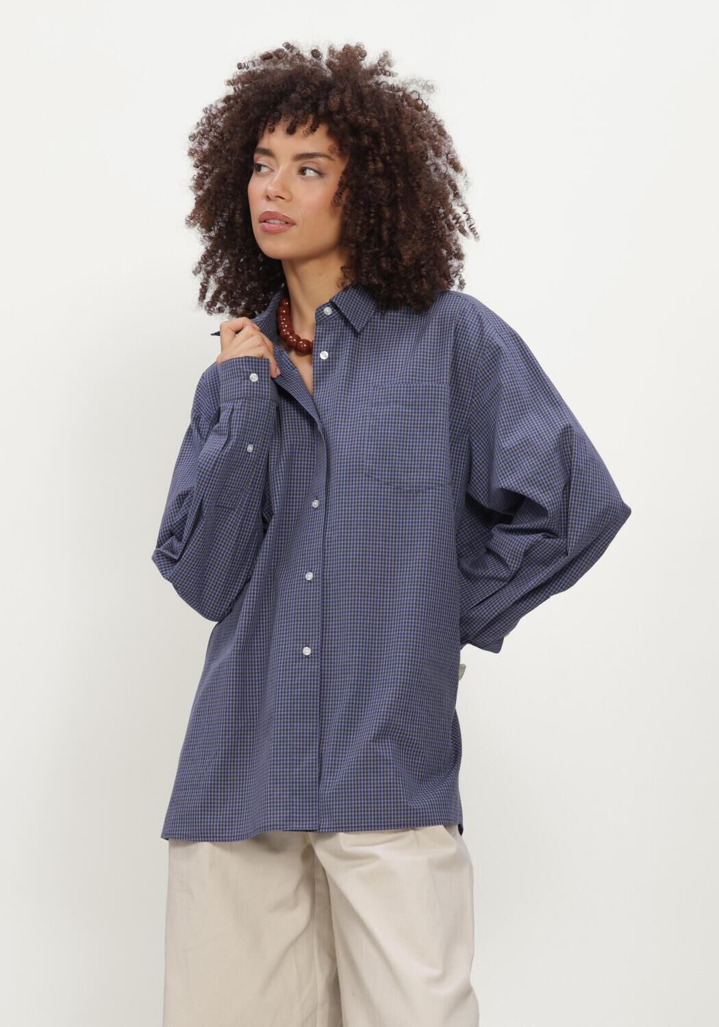Blauwe BOII STUDIOS Truien/vesten ADANNE POLO KNIT - large