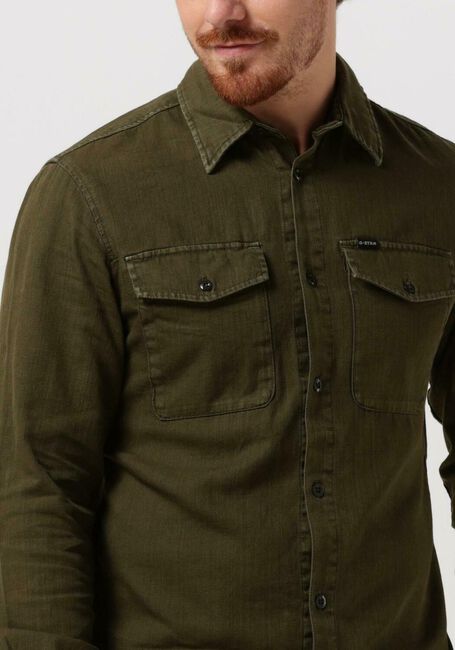 Groene G-STAR RAW Casual overhemd MARINE SLIM SHIRT L/S - large