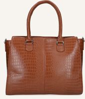 Cognac HVISK Handtas MOXIE CROCO - medium