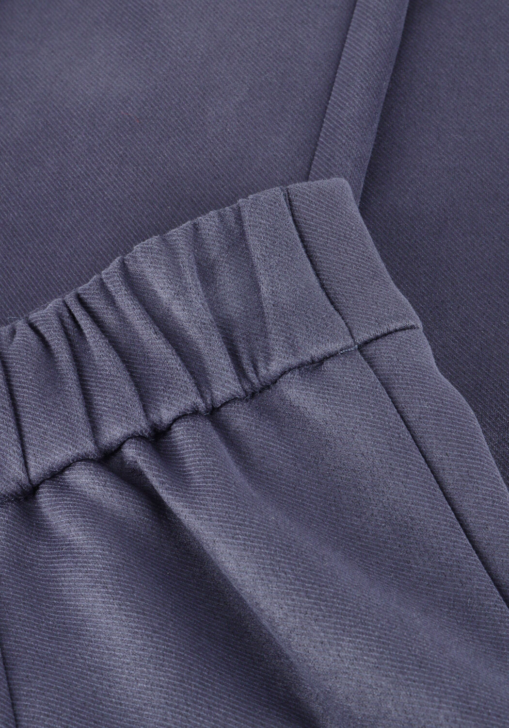 Donkerblauwe NUKUS Flared broek JILL PANTS SUEDINE - large