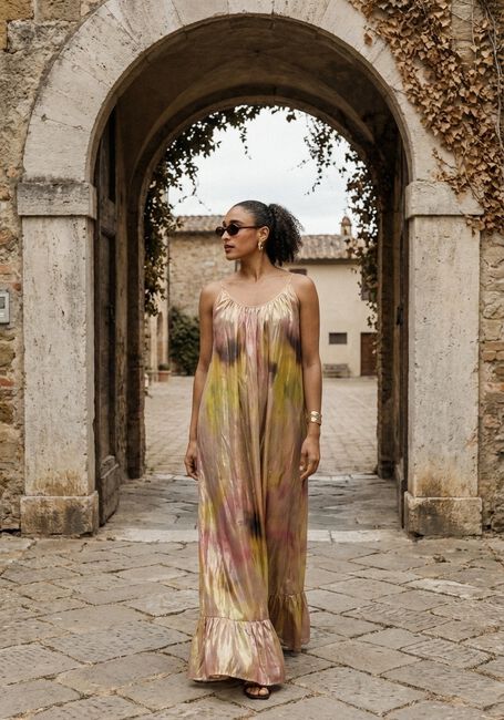 Gouden MES DEMOISELLES Maxi jurk RORO - large