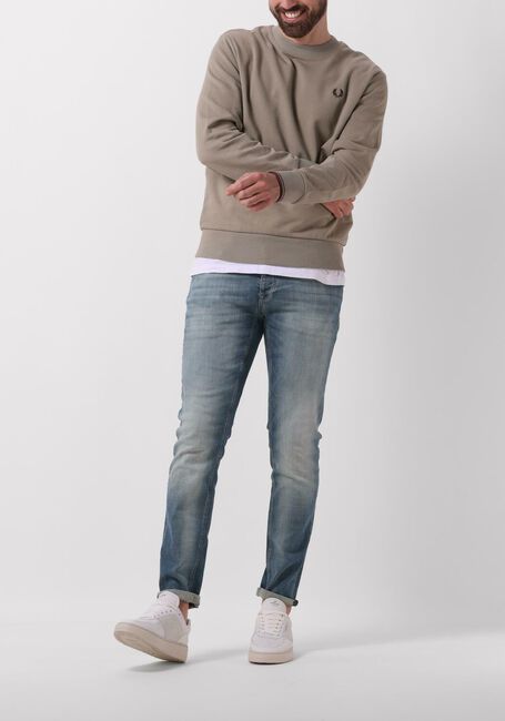 Olijf FRED PERRY Trui CREW NECK SWEATSHIRT - large