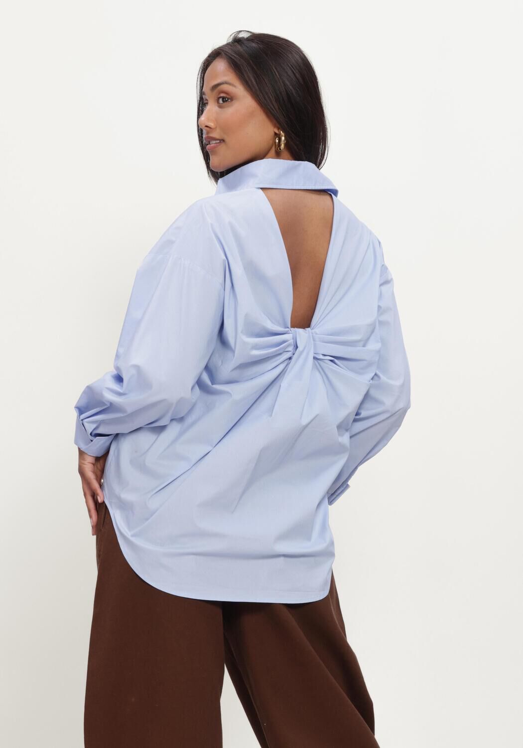 Lichtblauwe JOSH V Blouses LAURI BLOUSE - large