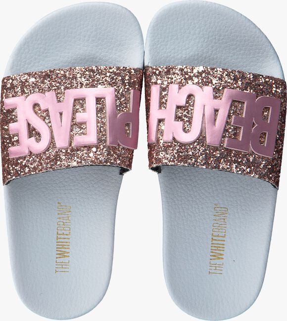 Roze THE WHITE BRAND Badslippers GLITTER PATCH - large