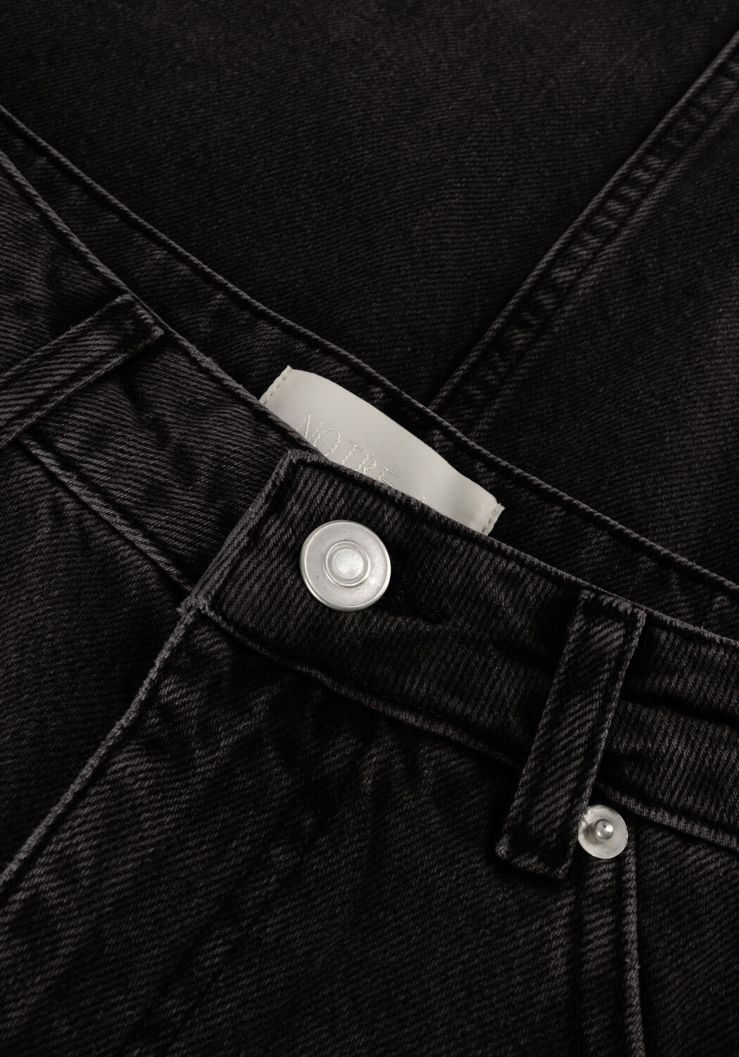 Grijze NOTRE-V Midirok DENIM MAXI SKIRT - large